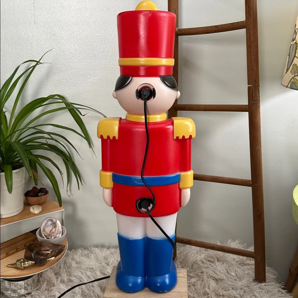 Toy Soldier Christmas Lighted‎ Plastic Outdoor Holiday Decor 24” Tall